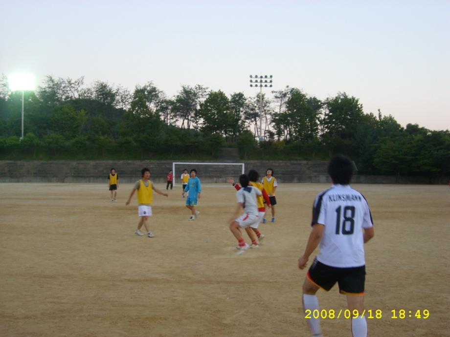 1,2학년 선후배 친선 축구경기